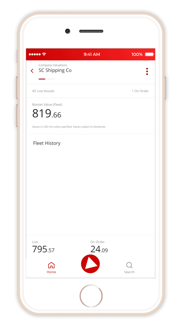 A GIF showing how to view information on the company page