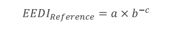 EEDI Reference methodology