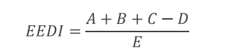 Shortened EEDI equation