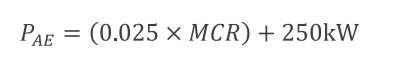 Calculation for vessels with MCR greater than or equal to 10,000 kW