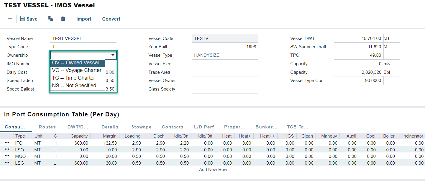 IMOS - Changing Vessel Management