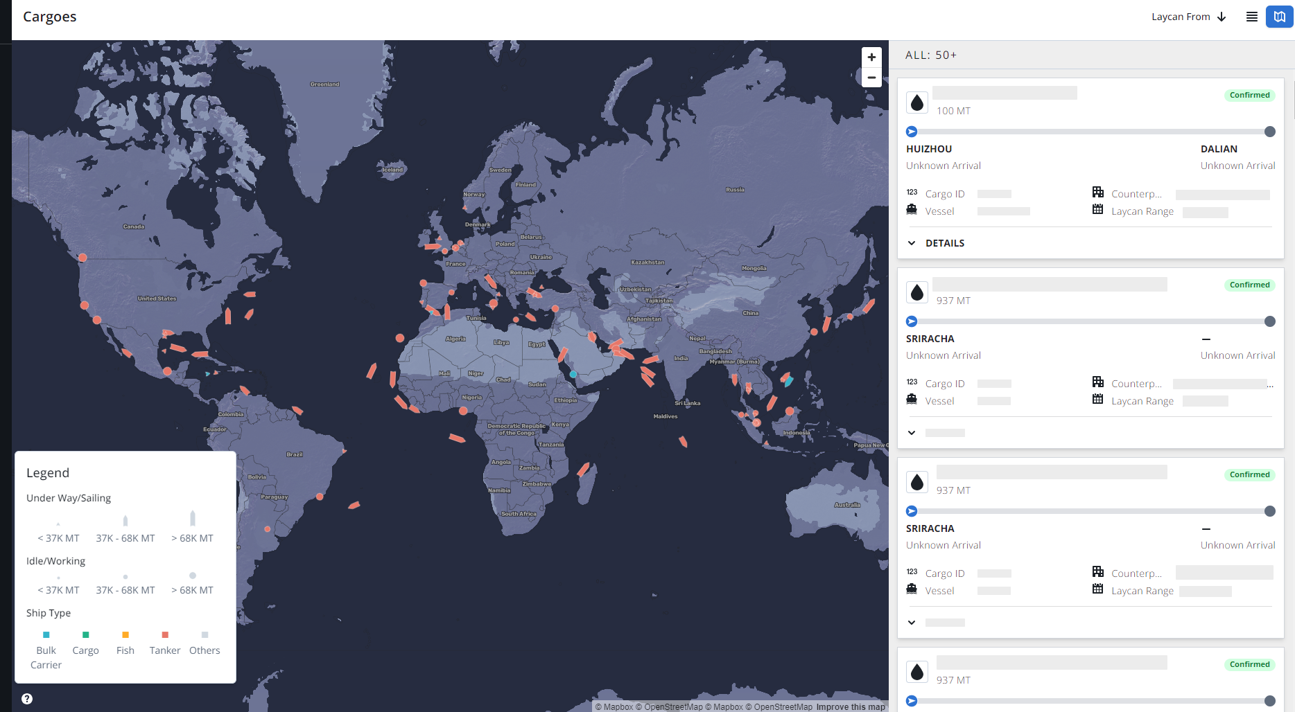 IMOS X Cargo Map