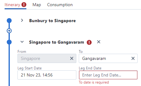 Errors in the SCC data submission form