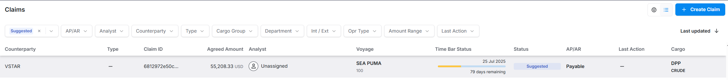 Suggested Claims in IMOS X
