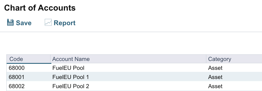FuelEU Accounts in the IMOS Platform Chart of Accounts