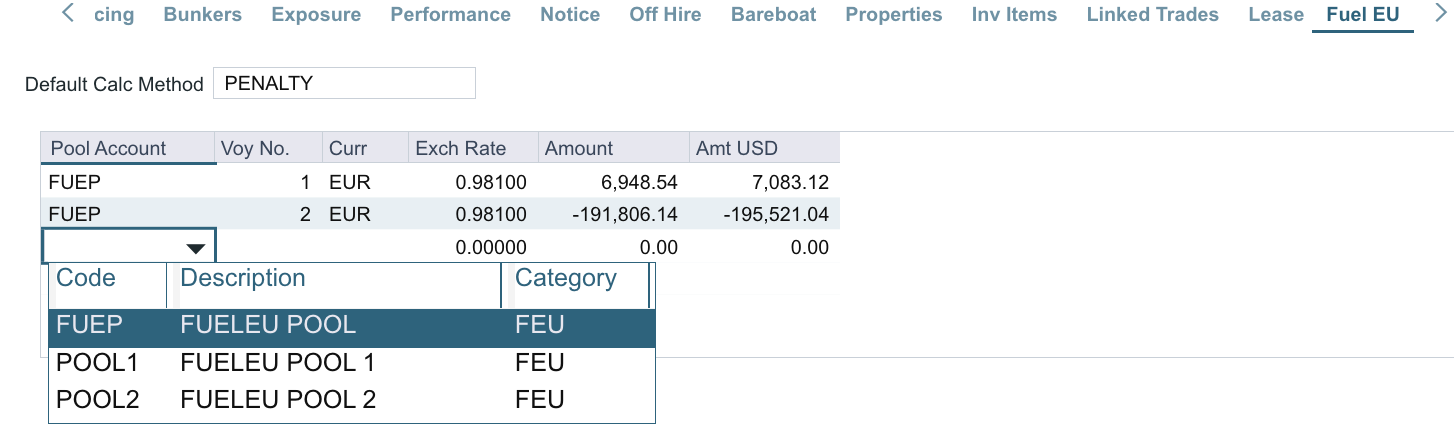 FUEP Pool Accounts in the IMOS Platform