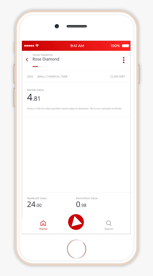 A GIF showing how to browse vessels details on a vessels page